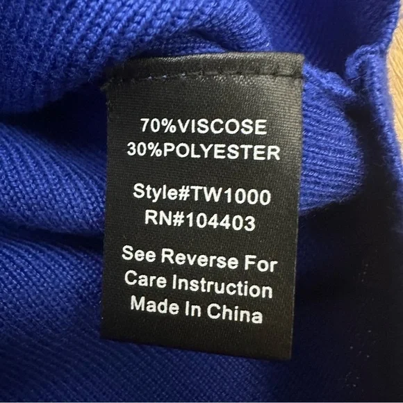 Workshop Republic Clothing Blue Fitted Sleeveless Tank Top - Picture 6 of 6